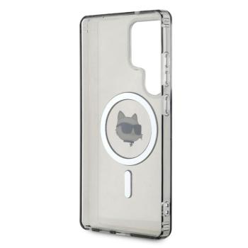 Karl Lagerfeld KLHMS25LHLSCHK IML Metal Choupette Head MagSafe-kompatibilis tok Samsung Galaxy S25 Ultra - fekete kép