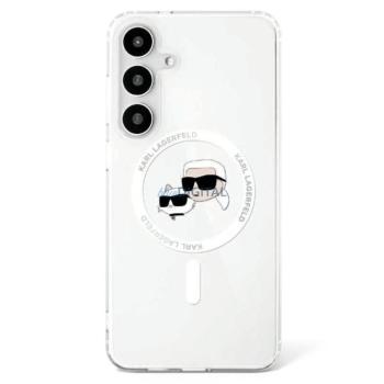 Karl Lagerfeld KLHMS25MHLSKCH IML Metal KC Heads MagSafe-kompatibilis tok Samsung Galaxy S25 Plus - fehér kép