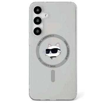 Karl Lagerfeld KLHMS25SHLSCHK IML Metal Choupette Head MagSafe-kompatibilis tok Samsung Galaxy S25 - fekete kép