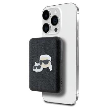 Karl Lagerfeld KLPB5FPGKSKCHK Karl&amp;Choupette Head Pin MagSafe powerbank 15W 5000mAh - fekete kép