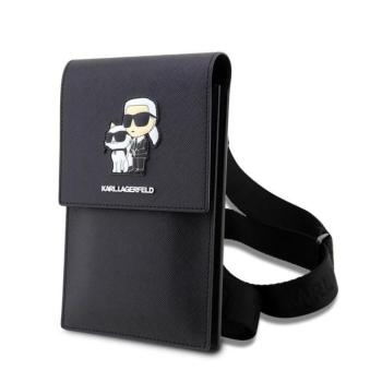 KARL LAGERFELD KLWBSAKCPMK Univerzális Telefontartó Táska - Fekete tok kép