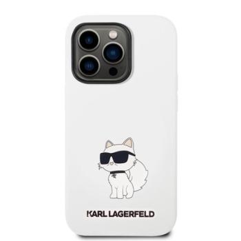 Karl Lagerfeld Liquid Choupette NFT szilikon hátlap tok Apple iPhone 14 Pro Max, fehér kép