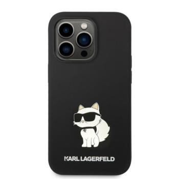 Karl Lagerfeld Liquid Choupette NFT szilikon hátlap tok Apple iPhone 14 Pro Max, fekete kép