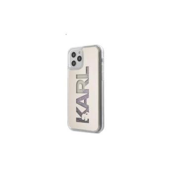 Karl Lagerfeld Liquid Glitter Multi Mirror hátlap tok Apple iPhone 12 Pro Max, ezüst kép