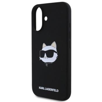 KARL LAGERFELD LIQUID SILICONE CHOUPETTE HEAD MAGSAFE szilikon telefonvédő (ütésállóság, MagSafe) FEKETE Apple iPhone 16 kép
