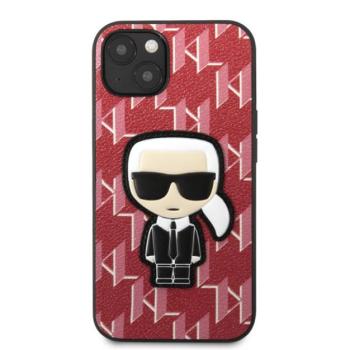 Karl Lagerfeld Monogram Ikonik hátlap tok Apple iPhone 13, piros kép