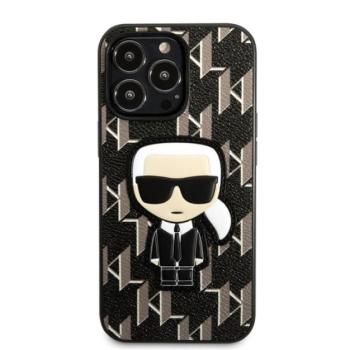 Karl Lagerfeld Monogram Ikonik hátlap tok Apple iPhone 13 Pro, fekete kép
