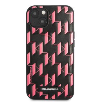 Karl Lagerfeld Monogram Plaque hátlap tok Apple iPhone 13 mini, rózsaszín kép