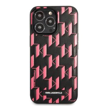 Karl Lagerfeld Monogram Plaque hátlap tok Apple iPhone 13 Pro Max, rózsaszín kép