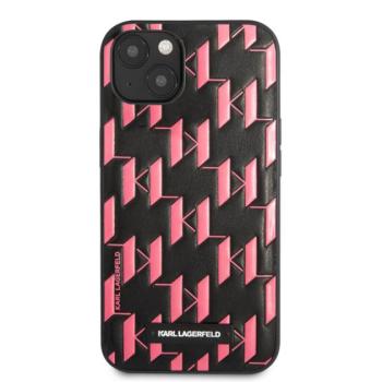 Karl Lagerfeld Monogram Plaque hátlap tok Apple iPhone 13, rózsaszín kép