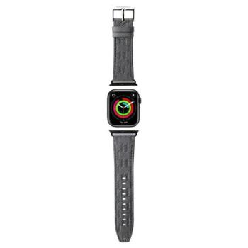 Karl Lagerfeld óraszíj KLAWMSAKLHPG Apple Watch 38/40/41mm ezüst szíj Saffiano Monogram tok kép