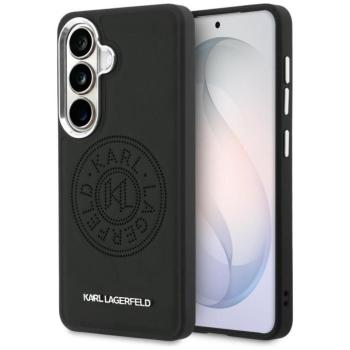 Karl Lagerfeld Perforated KL Samsung Galaxy S26 Plus mágneses tok, MagSafe, fekete kép