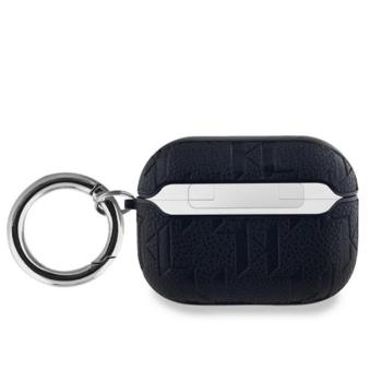 Karl Lagerfeld PU Embossed Choupette Head Apple AirPods Pro tok, fekete kép