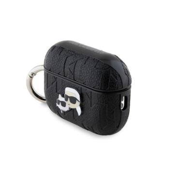 Karl Lagerfeld PU Embossed Karl and Choupette Heads Apple AirPods Pro 2 tok, fekete kép
