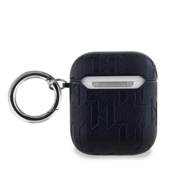 Karl Lagerfeld PU Embossed Karl Head Apple AirPods 1/2 tok, fekete kép
