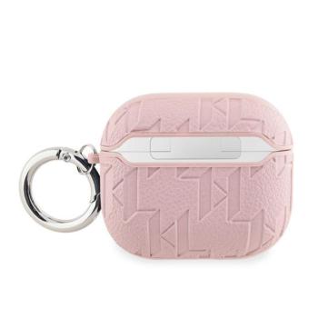 Karl Lagerfeld PU Embossed Karl Head Apple AirPods 3 tok, rózsaszín kép