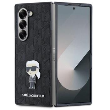 Karl Lagerfeld PU Saffiano Monogram Ikonik Samsung Z Fold6 tok, fekete kép