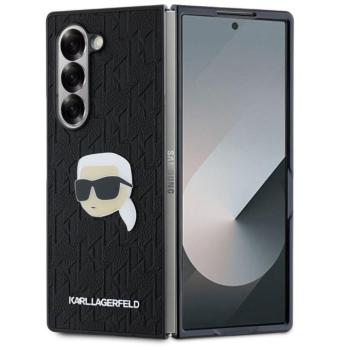 Karl Lagerfeld PU Saffiano Monogram Karl Head Samsung Z Fold6 tok, fekete kép