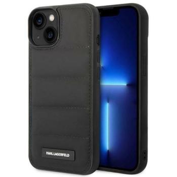 Karl Lagerfeld Puffy Elongated Apple iPhone 14 hátlap tok, fekete kép