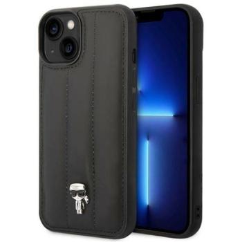 Karl Lagerfeld Puffy Ikonik Pin Apple iPhone 14 Plus hátlap tok, fekete kép