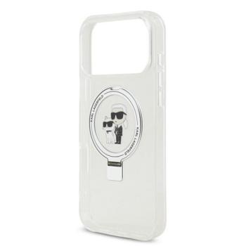 KARL LAGERFELD RINGSTAND KARL AND CHOUPETTE MAGSAFE szilikon telefonvédő (ütésállóság, MagSafe, kitámasztó) FEHÉR Apple iPhone 17 Pro Max kép