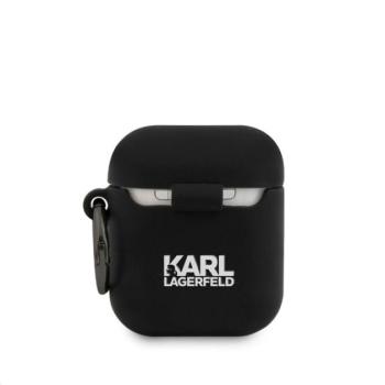 Karl Lagerfeld Rue St Guillaume Silicone Apple AirPods 1/2 tok, fekete kép