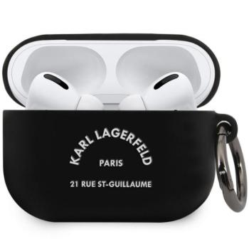 Karl Lagerfeld Rue St Guillaume Silicone Apple AirPods Pro tok, fekete kép