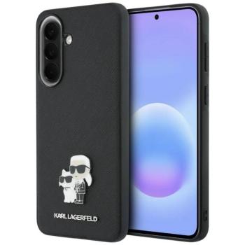 Karl Lagerfeld Saffiano Karl&amp;Choupette Metal Logo Samsung Galaxy A57 tok, fekete kép
