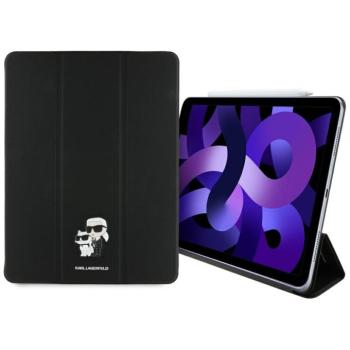 Karl Lagerfeld Saffiano Magnetic Karl &amp;Choupette Apple iPad Air 13 2024 kihajtható tok, Mágneses, fekete kép