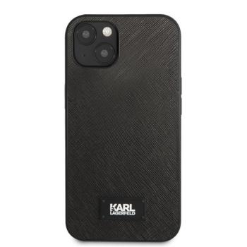 Karl Lagerfeld Saffiano Plaque hátlap tok Apple iPhone 13 mini, fekete kép