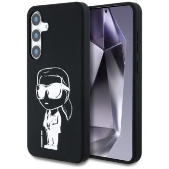 Karl Lagerfeld Silicone Graffiti Ikonik Printed Logo Samsung Galaxy S25 MagSafe tok, fekete kép