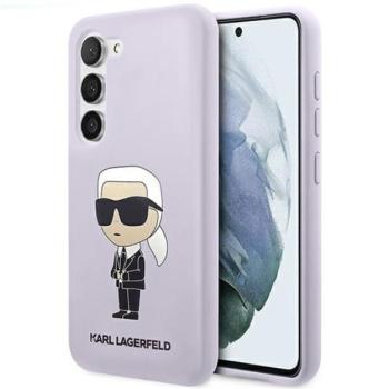 Karl Lagerfeld Silicone Ikonik Samsung Galaxy S23+, szilikon tok, lila kép