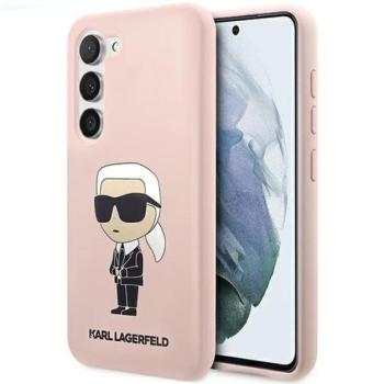 Karl Lagerfeld Silicone Ikonik Samsung Galaxy S23+, szilikon tok, rózsaszín kép