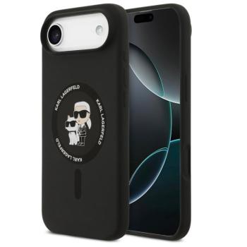 Karl Lagerfeld Silicone Karl&amp;Choupette Ring Apple iPhone Air (2025) MagSafe kompatibilis hátlap tok, fehér kép