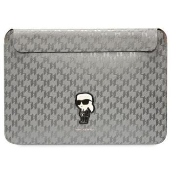 Karl Lagerfeld Sleeve Saffiano Monogram Ikonik KLCS14SAKHPKG 14&quot; laptop tok, ezüst kép
