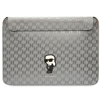 Karl Lagerfeld tok KLCS14SAKHPKG 14&quot; ezüst Saffiano Monogram ikonikus 14&quot; saffiano/ezüst kép