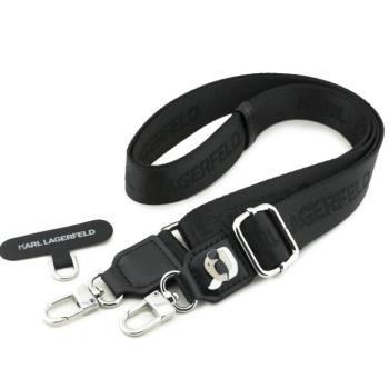 Karl Lagerfeld Universal Crossbody Strap Karl Patch univerzális nyak / vállpánt, fekete kép