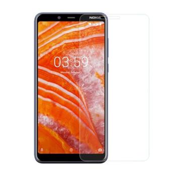Képernyővédő üveg (2.5D lekerekített szél, karcálló, 9H) ÁTLÁTSZÓ Nokia 3.1 Plus kép