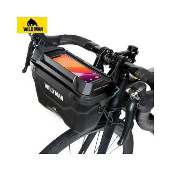 Kerékpáros tartó / kormánytáska érintőképernyős cipzáras WILDMAN XT8 3L kép