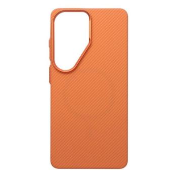 Kevlar Samsung Galaxy S26 Ultra MagSafe tok kameravédő peremmel, narancs kép