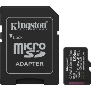 Kingston Canvas Select Plus micro SD kártya, 128GB, SDSC3, fekete kép