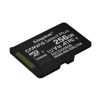 Kingston Canvas Select Plus micro SD kártya, 256GB, SDSC3, fekete kép
