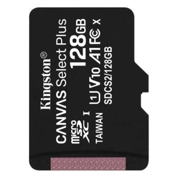 Kingston Canvas Select Plus microSDXC 128GB (Class 10), UHS-I memóriakártya adapter nélkül (SDCS2/128GBSP) kép