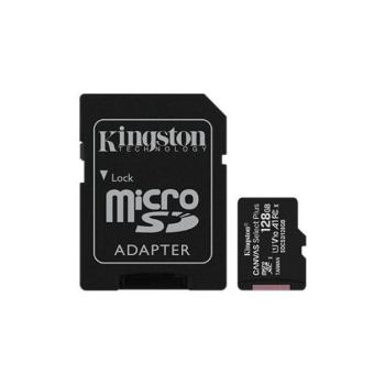 Kingston Canvas Select Plus microSDXC 128GB (Class 10), UHS-I memóriakártya adapterrel (SDCS2/128GB) kép