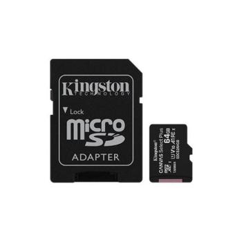 Kingston Canvas Select Plus microSDXC 64GB (Class 10), UHS-I memóriakártya adapterrel (SDCS2/64GB) kép