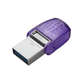 Kingston Pendrive 256GB, DT microDuo 3C 200MB/s dual USB-A + USB-C kép