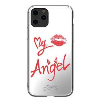 Kingxbar Angel tükör tok díszített eredeti Swarovski kristályokkalkalkal iPhone 11 Pro Max átlátszó telefontok kép