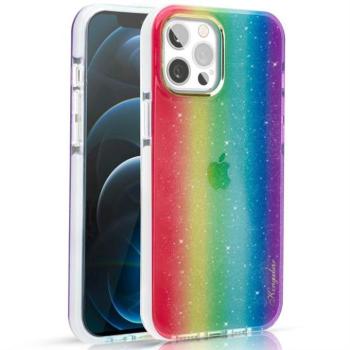 Kingxbar Ombre tok Back tok for iPhone 12 Pro max Multicolour kép