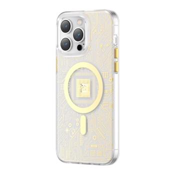 Kingxbar PQY Geek sorozat mágneses tok iPhone 14 Pro MagSafe arany kép