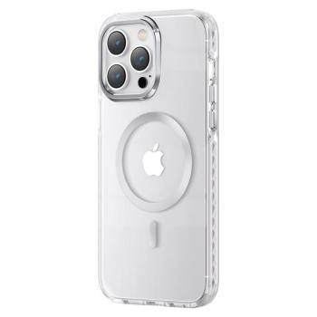 Kingxbar PQY Ice Crystal Series mágneses tok iPhone 14 MagSafe ezüst kép